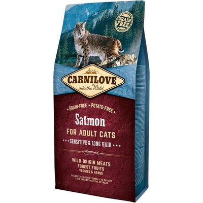 CARNILOVE Adulte Chat Poils Longs Saumon 2kg