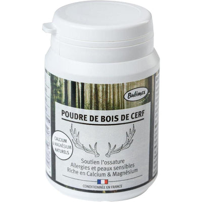 BUBIMEX Poudre de Bois de Cerf Complément Alimentaire 100% Naturel Chiens et Chats 60g