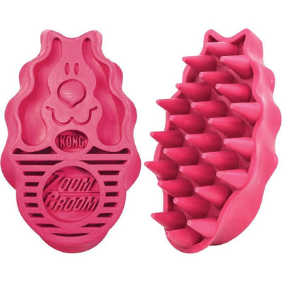 KONG ZoomGroom Brosse pour chien Caoutchouc souple