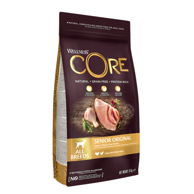 Well Core Chien Dry Croquettes-Dinde Poulet -1,8kg