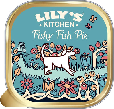 LILY'S KITCHEN Adulte Terrine Fishy Fish Pie Dinde Saumon et Pommes de Terre 400g