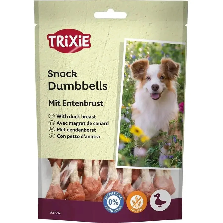 TRIXIE Snack Dumbbells avec magret de canard 80g