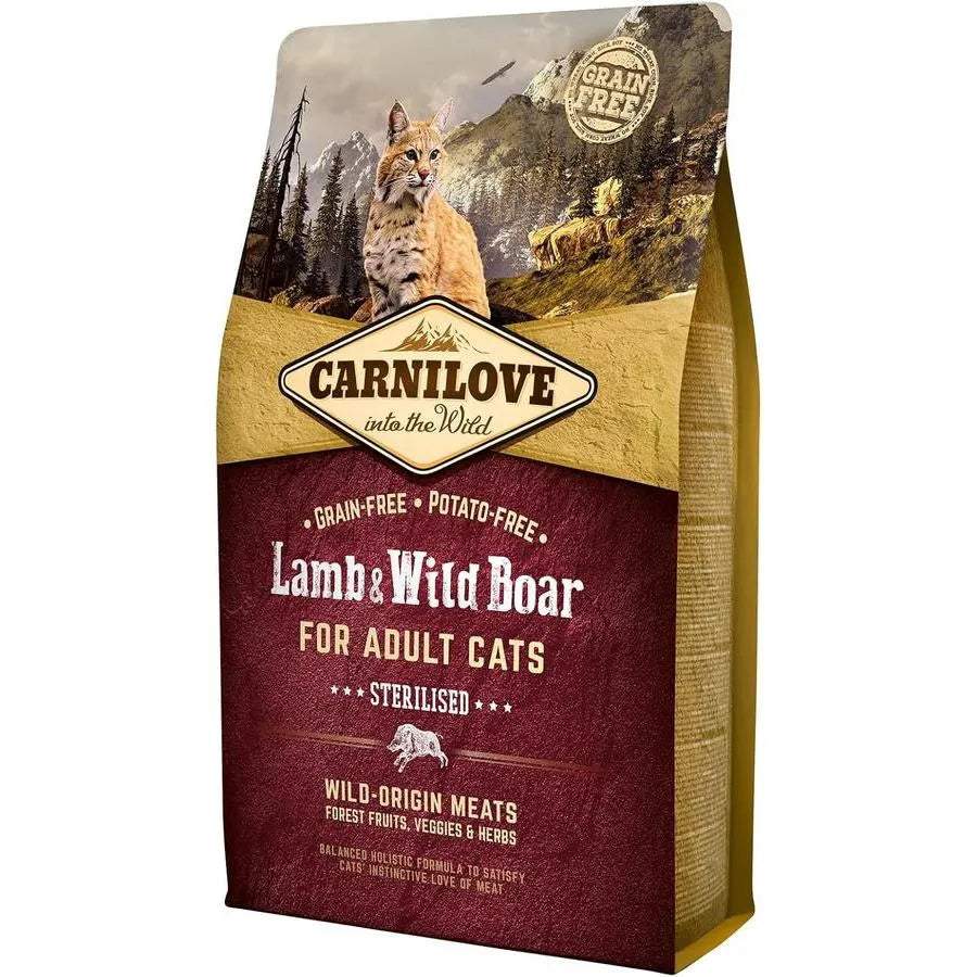 CARNILOVE Chat Stérilisé Agneau Sanglier 2kg