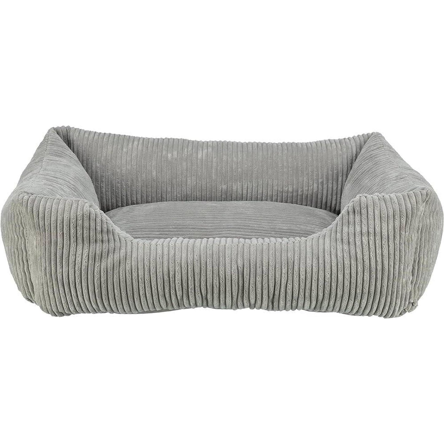TRIXIE Couchage Jonna 70x50 cm Velours Côtelé Gris Fond Antidérapant