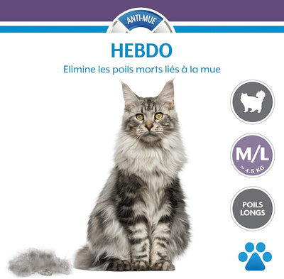 FURMINATOR Outil de Toilettage Pour Chat de Grande Taille à Poils Longs Noir