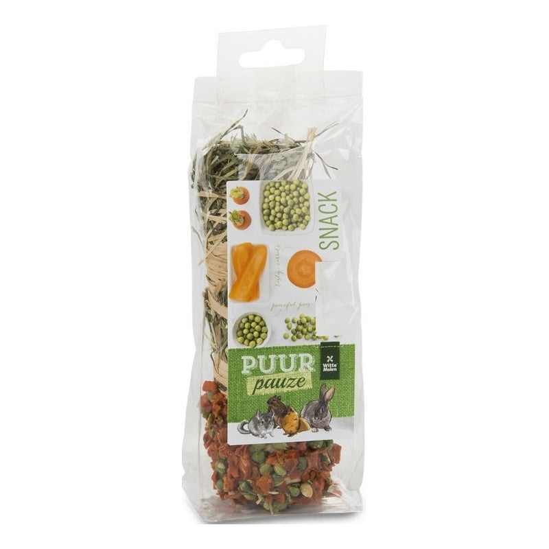WITTE MOLEN PUUR Pauze, barre de foin carotte et pois 70 g
