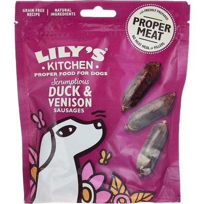 LILY'S KITCHEN Mini Saucisses Canard et Chevreuil Friandises pour Chien 70g