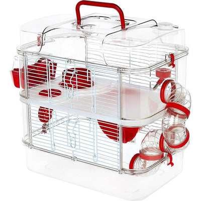 ZOLUX Cage rongeurs RODY 3 DUO Rouge L 41 x l 27 x H 40 cm