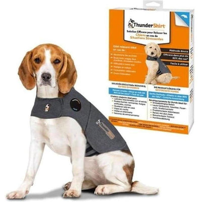 ZOOMALIN Gilet Relaxant pour Chien Taille M Gris