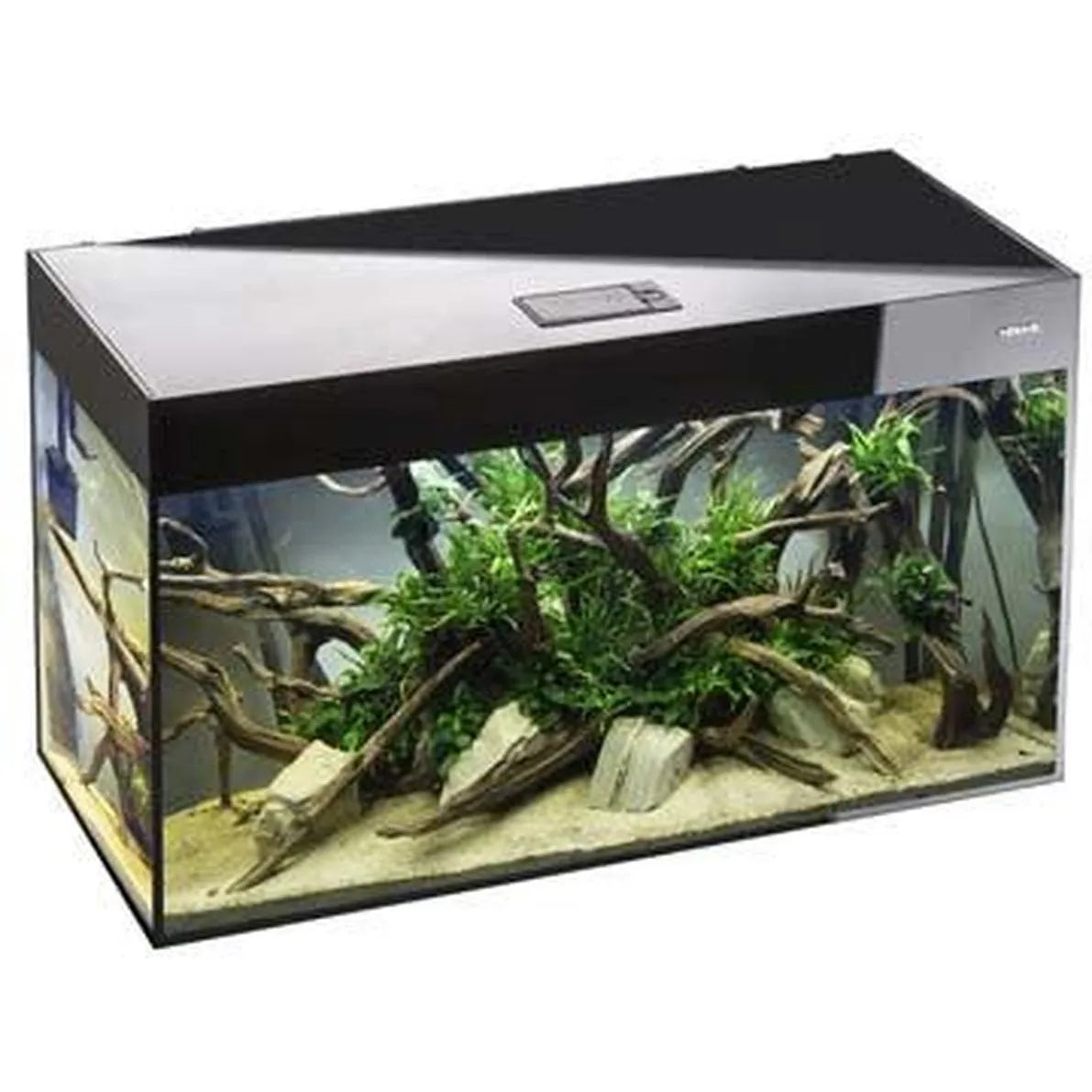 *AQUARIUM GLOSSY ST 150 NOIR DN led 3x17w 150x50x63cm 405L (sur cde)