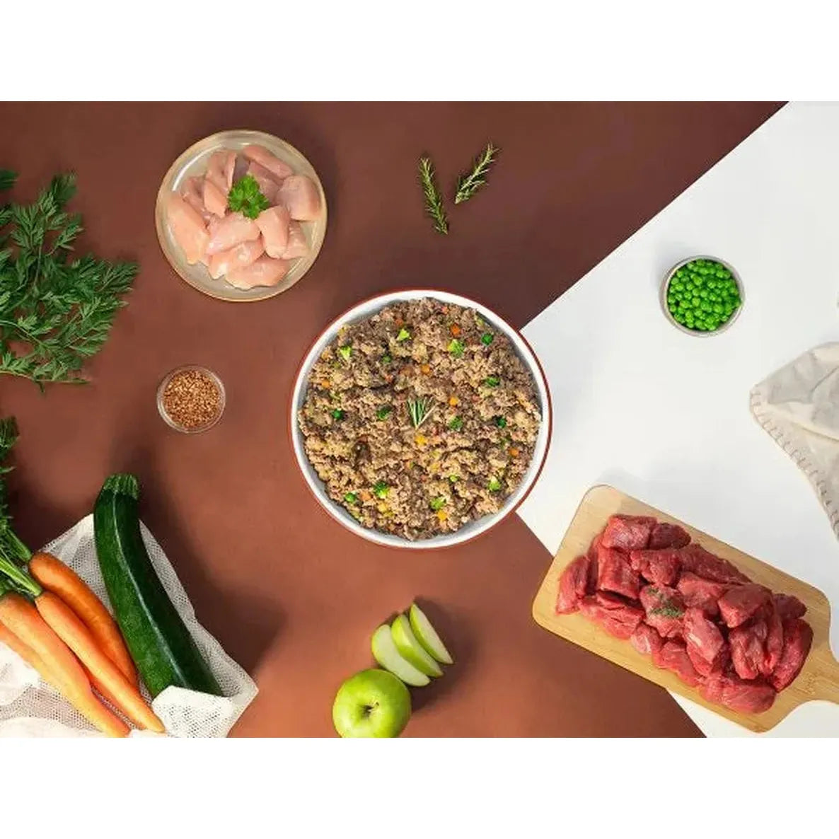 DOG CHEF Bœuf & Poulet 400g – Pâtée Fraîche Cuisinée pour Chien