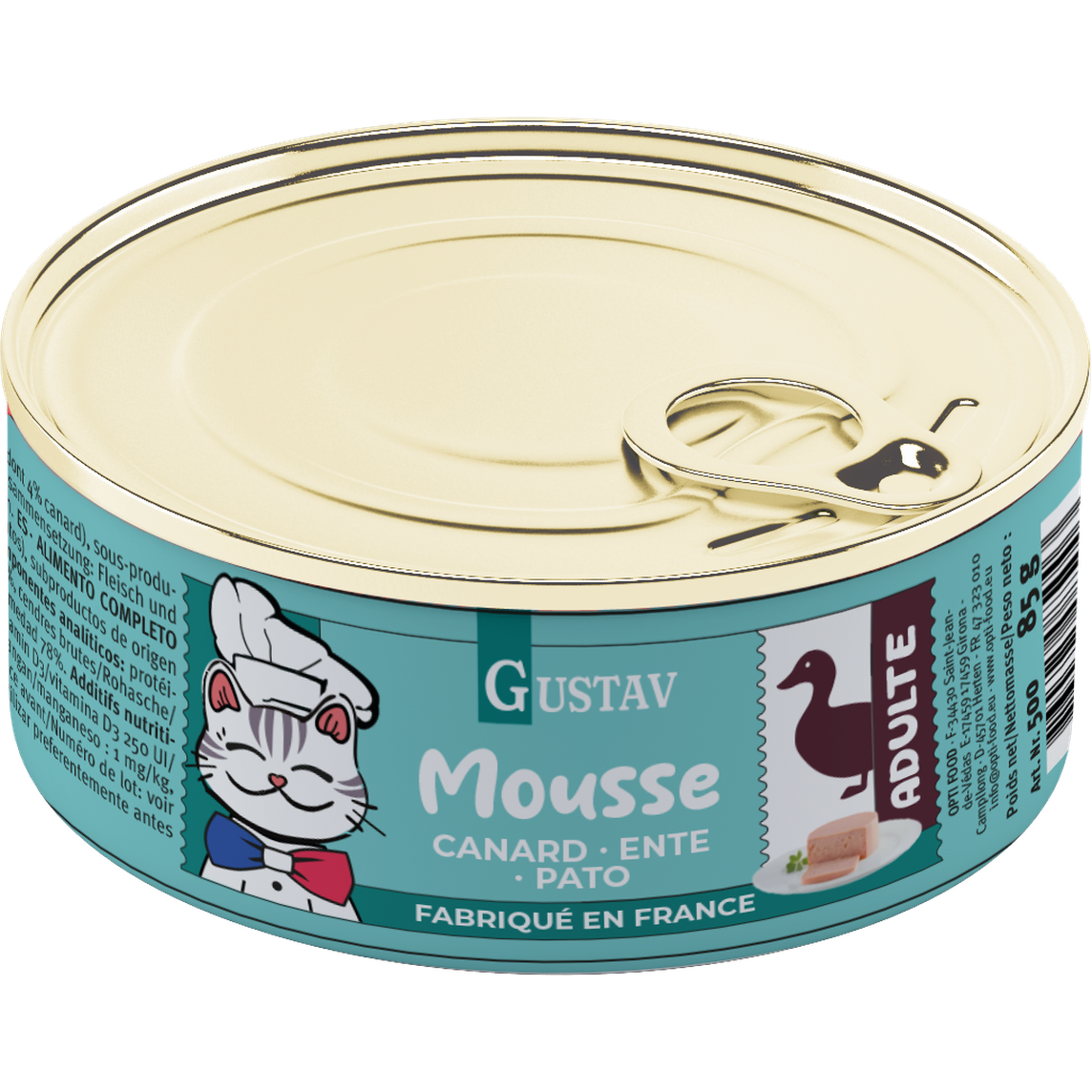 GUSTAV Mousse Chat, volaille et foie