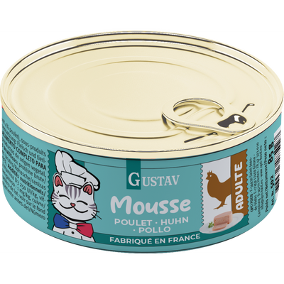 GUSTAV Mousse Chat, poulet
