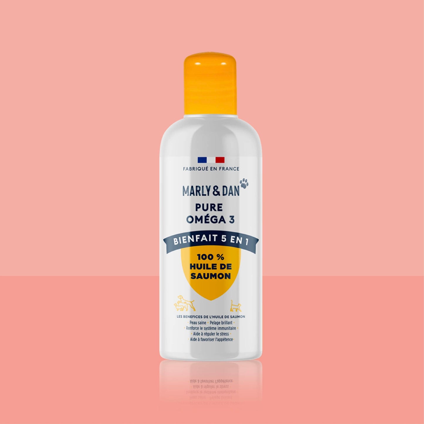 MARLY ET DAN Huile de Saumon pour Chien et Chat 100ml