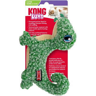 KONG Cat Luvs Lizard Jouet Chat Grand Format Texturé avec Catnip