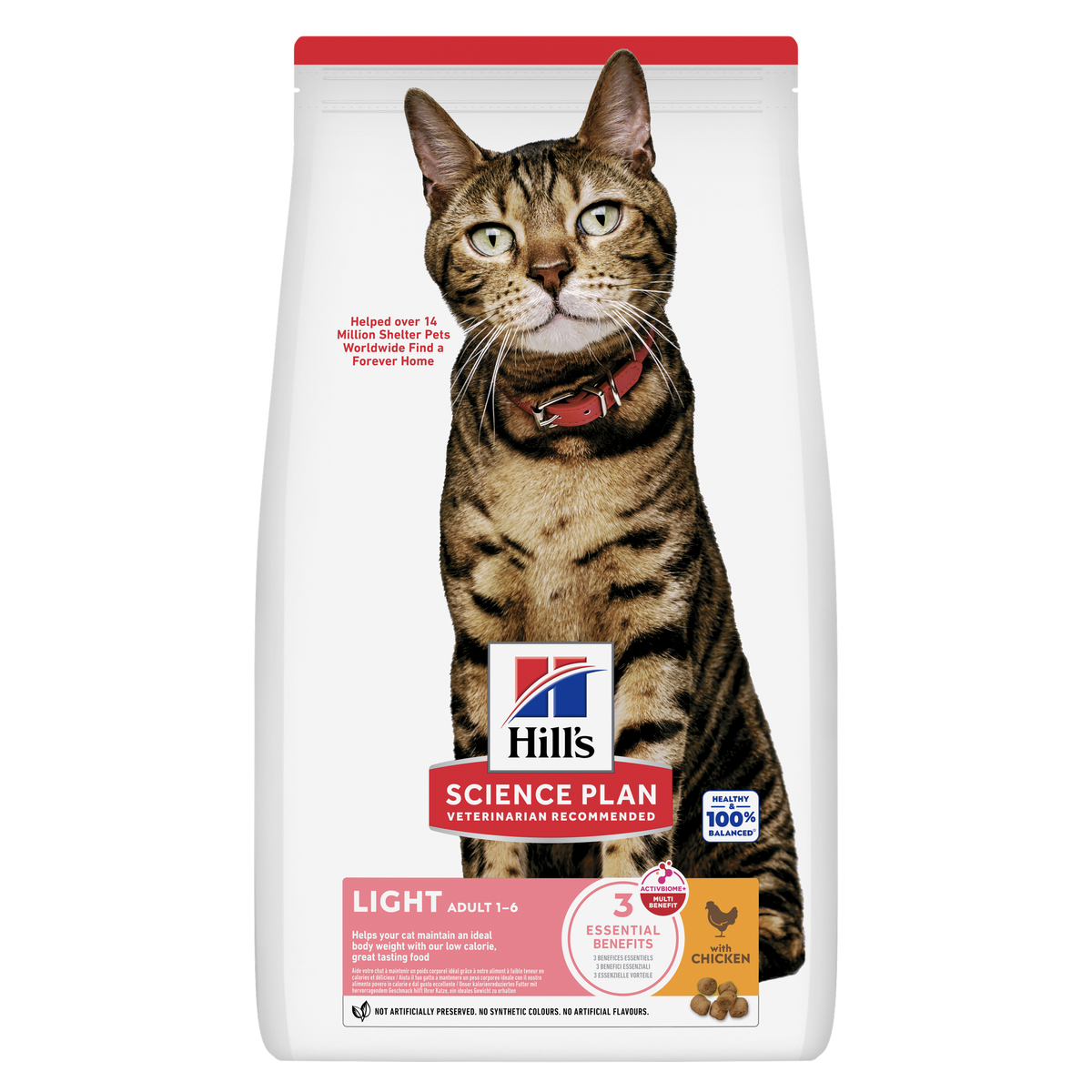 HILL'S Science Plan Light Croquettes pour chat adulte au poulet 1,5 kg