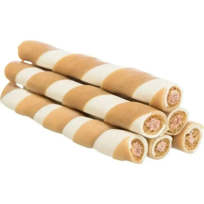 TRIXIE Rouleaux fourrés au canard en vrac 10 cm 17g Lot de 100 pièces
