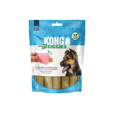 KONG Ziggies Enhanced Bâtonnets à mâcher pour chien et chiot Taille S 198g