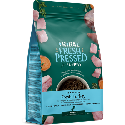 TRIBAL Fresh Pressed Puppy Turkey Dinde 35% Dinde & Patate douce