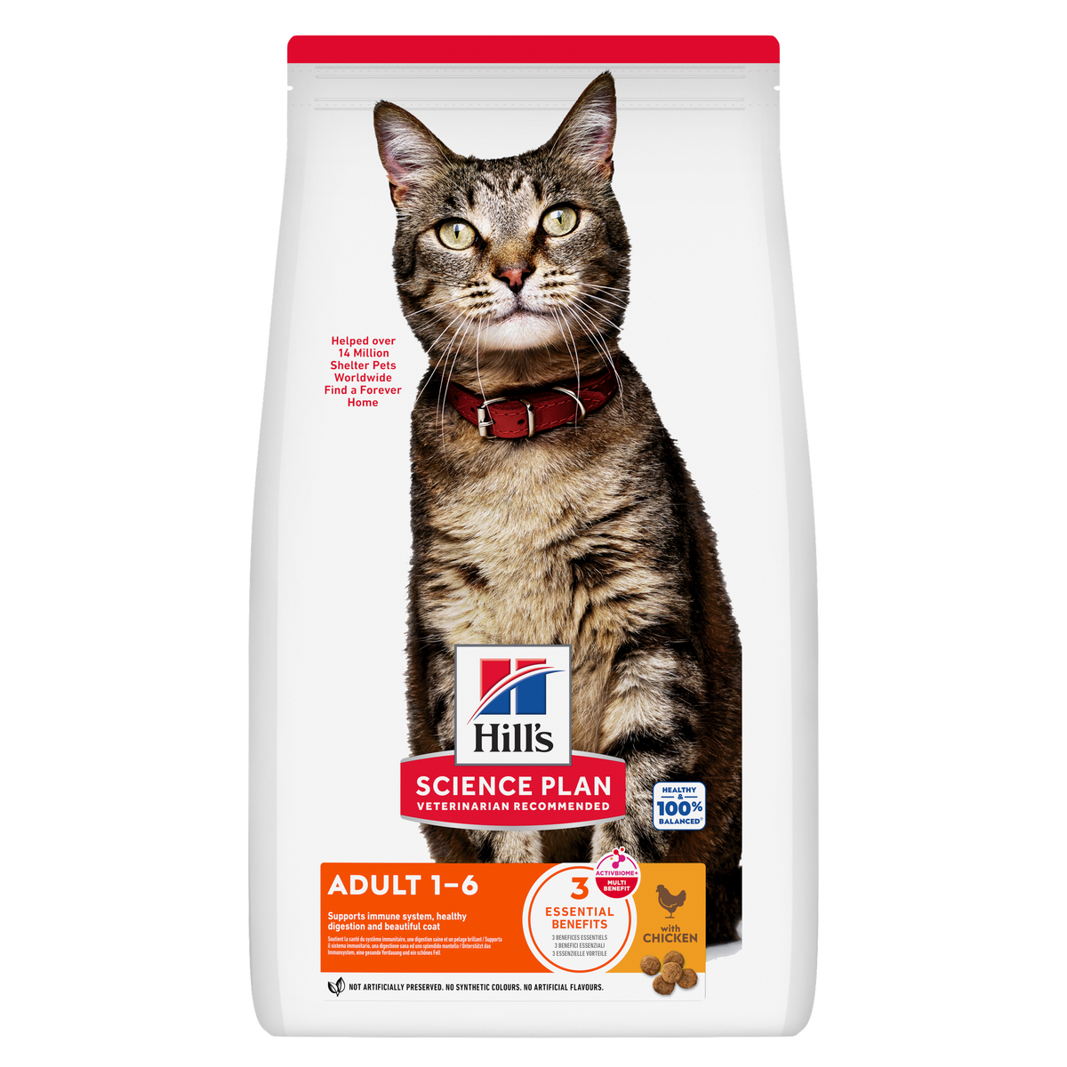 HILL'S Science Plan Adult Croquettes pour chat adulte au poulet 3 kg