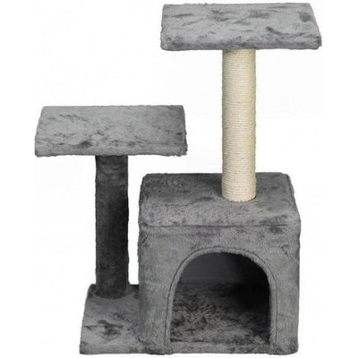 MON AMI LUKI Arbre à Chat Grand Modèle Refuge Intégré Anthracite 40x29x60 cm