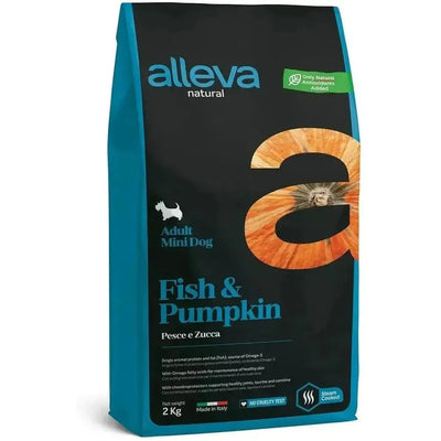 Alleva Natural Poisson & Potiron chien adulte mini