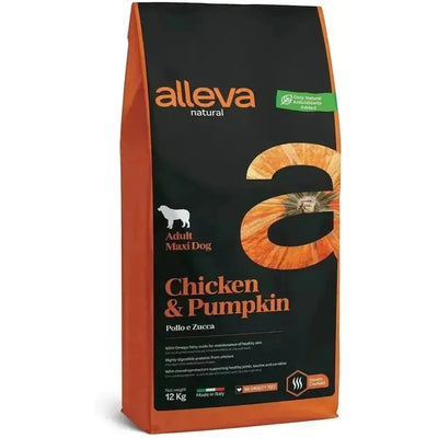 Alleva Natural Poulet & Potiron chien adulte maxi 12kg
