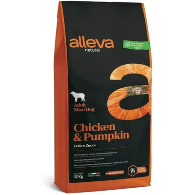Alleva Natural Poulet & Potiron chien adulte maxi