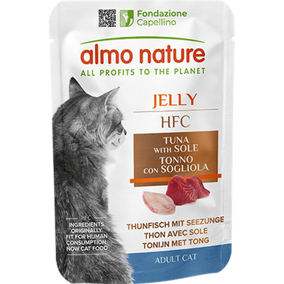 Almo nature hfc jelly thon et sole pochon