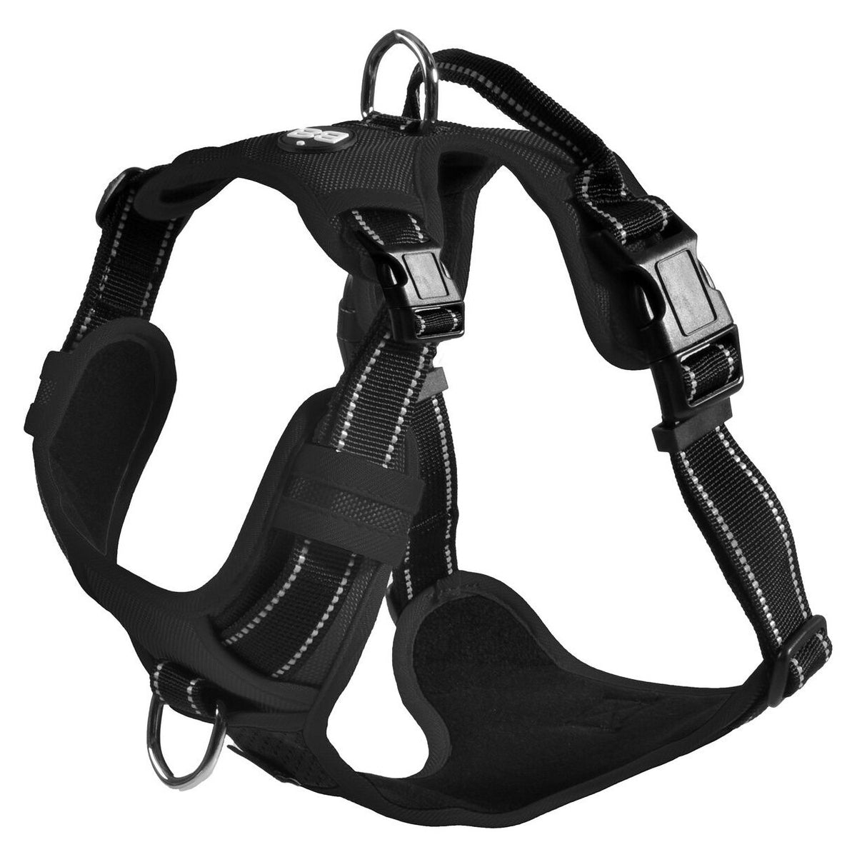 BOBBY Rando Walk Harnais Anti-Traction pour Chien Noir Taille L