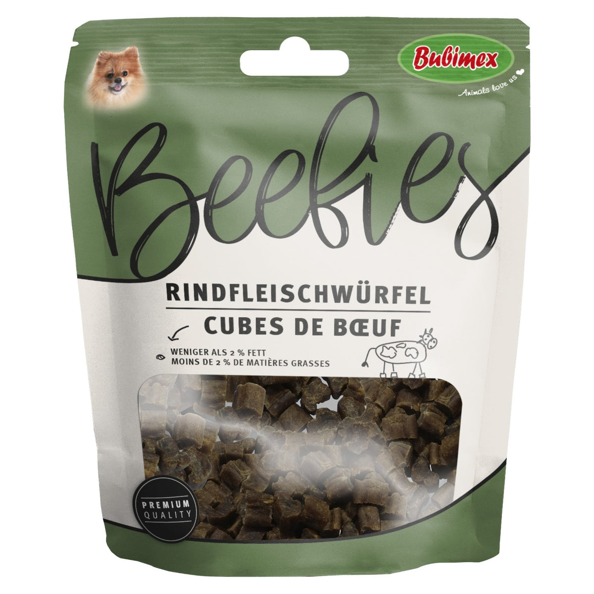 BUBIMEX Beefies Cubes de Bœuf Friandises pour Chien 80g