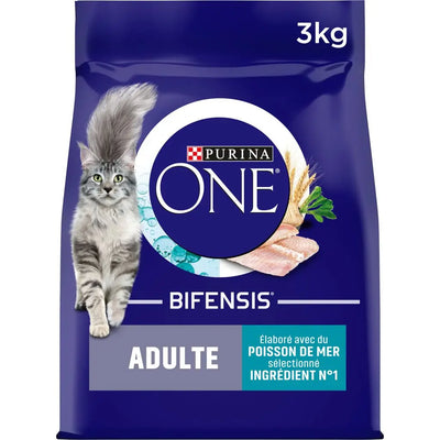 PURINA ONE Adulte Poisson de Mer et Céréales Complètes 3kg