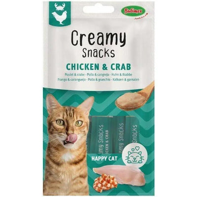 Creamy Snacks Chat x4, poulet/crabe