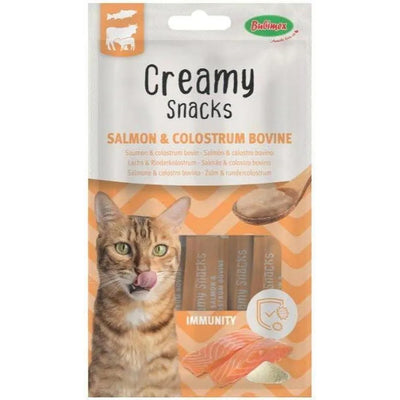 Creamy Snacks Chat, saumon/poudre de colostrum bovin