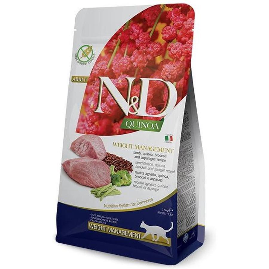 FARMINA N&D Quinoa Cat Weight Management Agneau & Brocoli 1.5kg