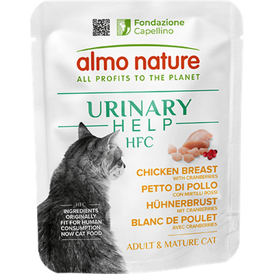 ALMO NATURE HFC Urinary Help Blanc de Poulet avec Cranberries 6x50g