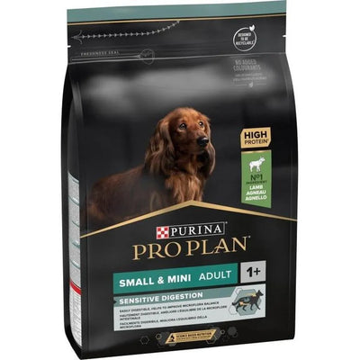 PRO PLAN SMALL & MINI ADULT SENSITIVE DIGESTION riche en agneau de haute qualité 3kg