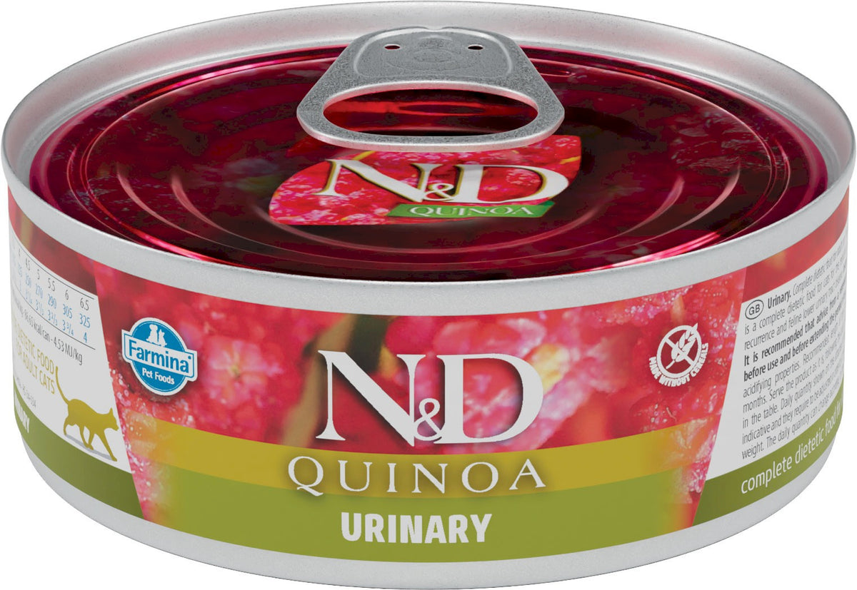 FARMINA N&D Quinoa Urinary, canard pour chat 80 g