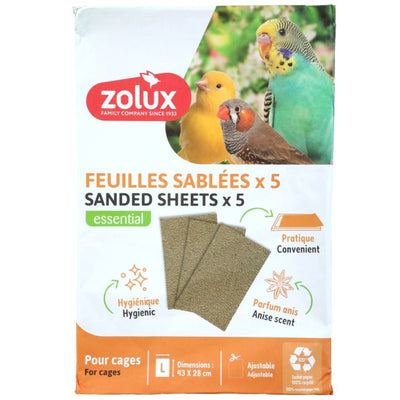 ZOOMALIN Feuille Sablée 43x28cm Lot de 5
