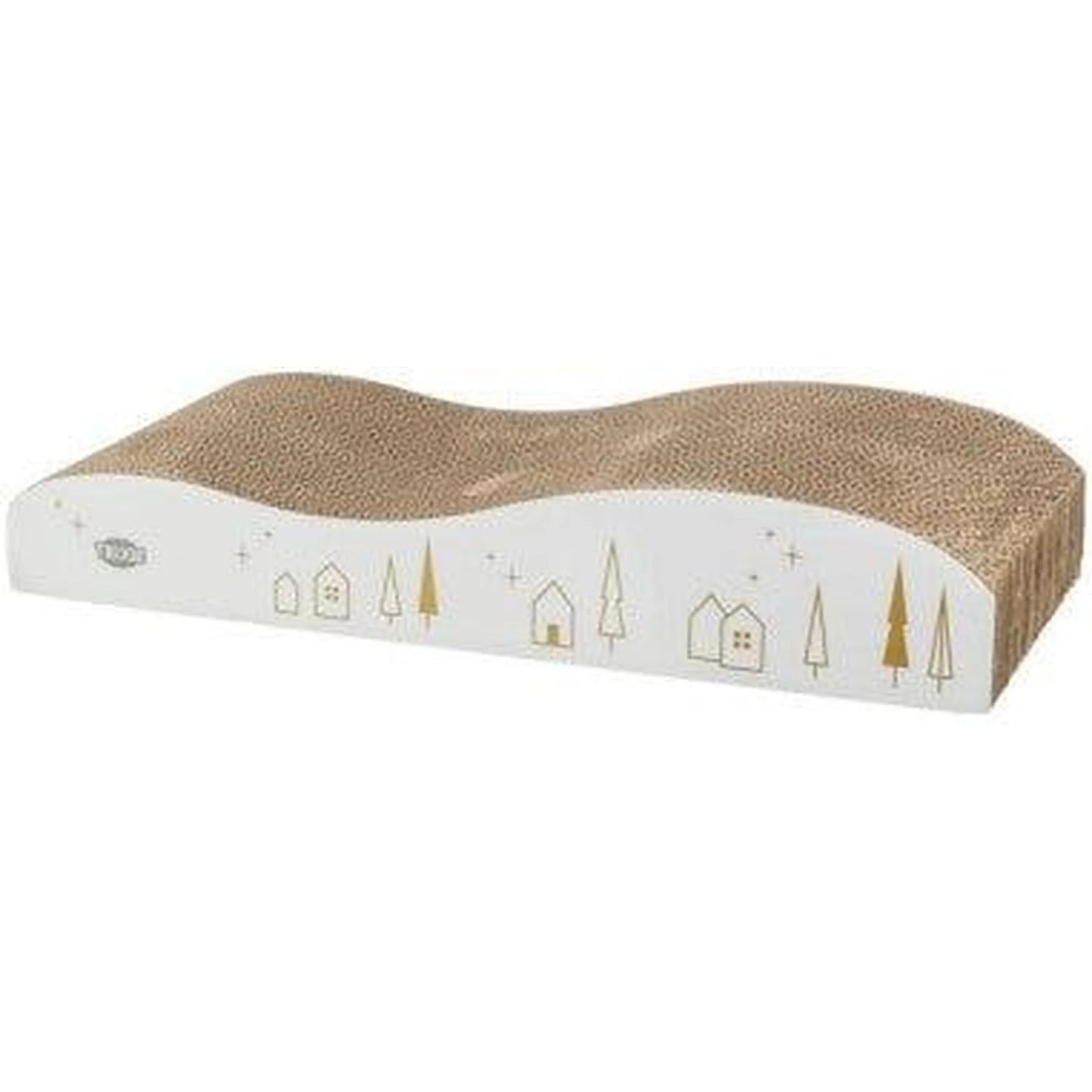 TRIXIE Xmas Griffoir Carton 43.5x8x20cm Blanc/Doré