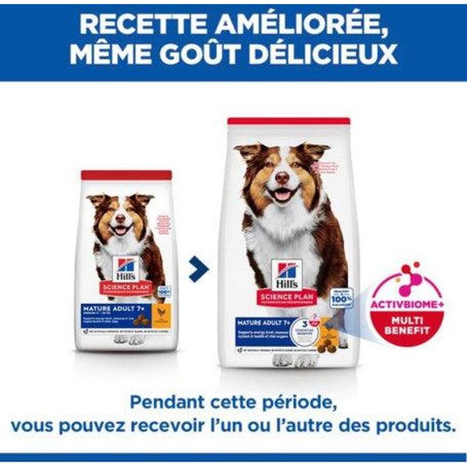 HILLS Science Plan Canine Mature Adult 7+ Medium Poulet 12kg