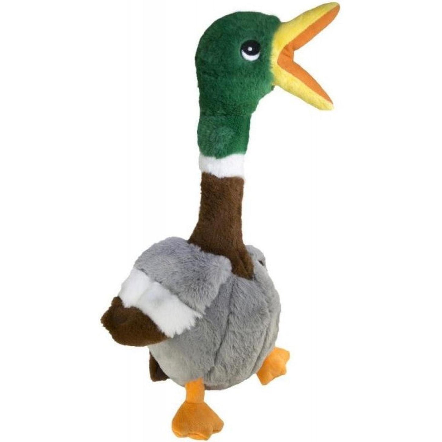 KONG Shakers Honkers Jouet pour chien Peluche à secouer avec couineur et cou texturé