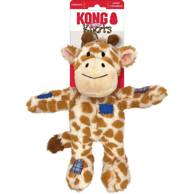 KONG Wild Knots Giraffe M/L Jouet pour Chien Peluche Résistante
