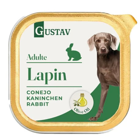 GUSTAV Pâtée Chien Adulte au Lapin 150g