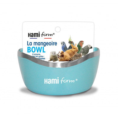 HAMIFORM Mangeoire Bowl Bleu pour Rongeurs et Oiseaux 13x10x7cm