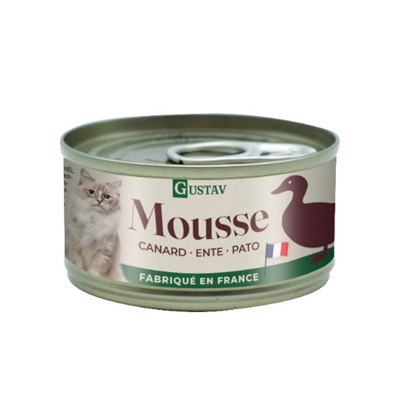 GUSTAV Mousse au Canard 85g - Aliment Complet pour Chat
