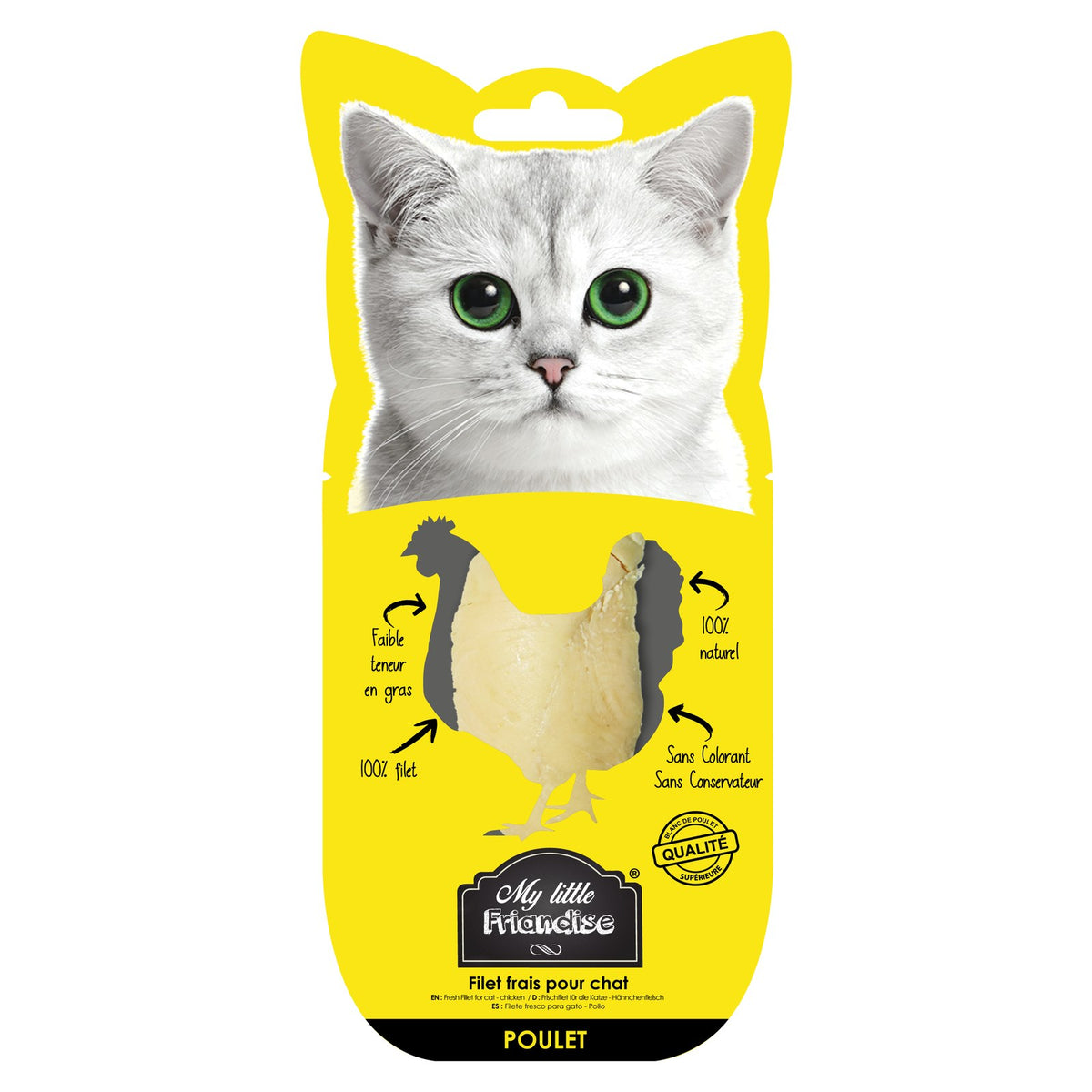 MY LITTLE FRIANDISE Filet de Poulet pour Chat 30g