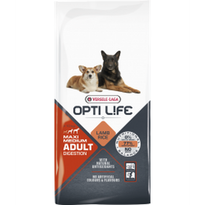 ZOOMALIN Opti Life Adult Digestion Medium & Maxi Agneau et Saumon 12,5kg
