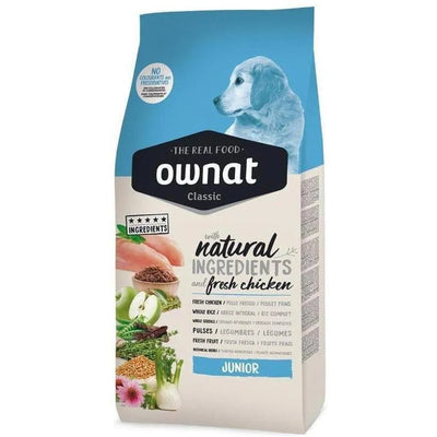 OWNAT Classic Junior Croquettes pour Chiots 12kg Poulet Frais et Ingrédients Naturels