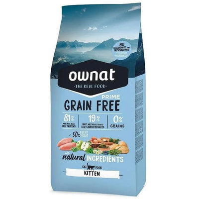 OWNAT Prime Kitten Grain Free Croquettes pour Chaton 3kg